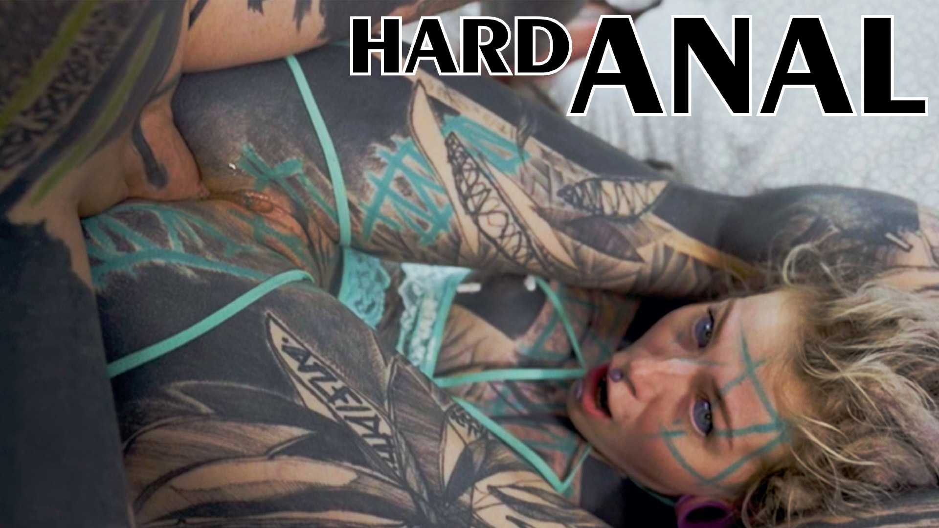 Tattoo girl ANUSKATZZ get fucked balls deep in her ass