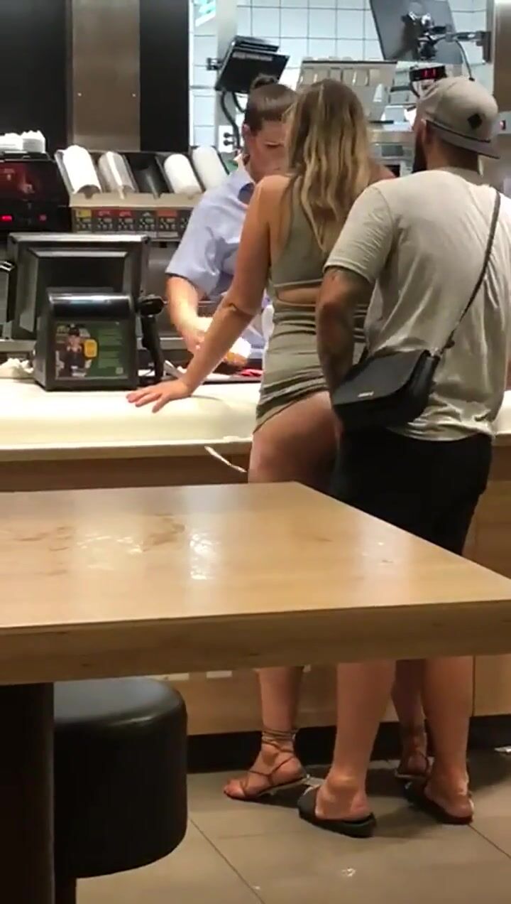 Fast food chain public fuck