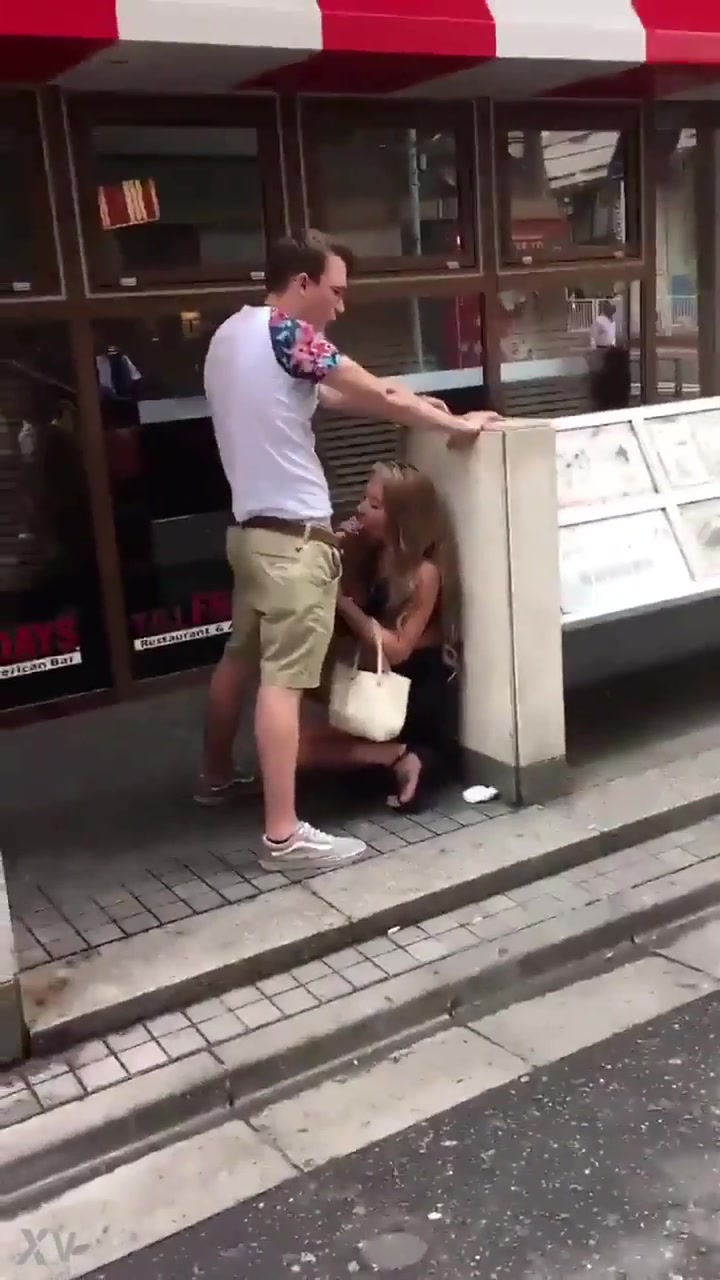 Public blowjob