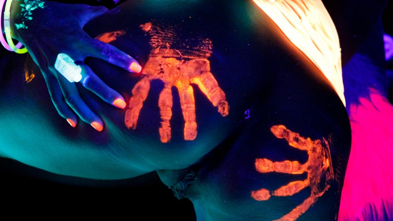 Black Light Rainy Night with Abigal Mac &amp; Ava Addams