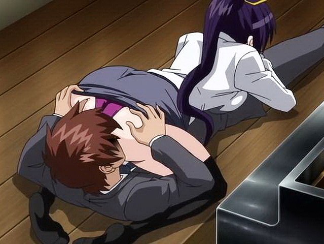 Crazy campus, romance anime clip with uncensored big tits, group scenes