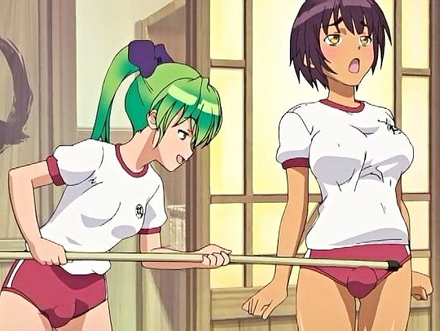 Horny comedy anime clip with uncensored futanari, group, creampie scenes