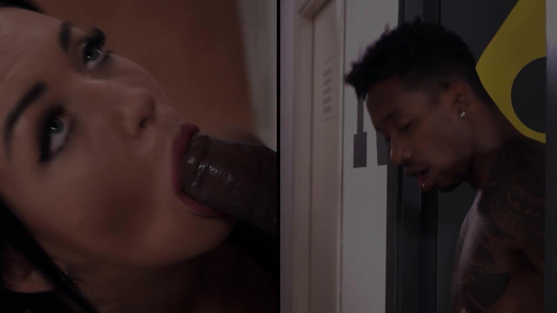 Ebony Babe Dirty Interracial Fuck with Stranger
