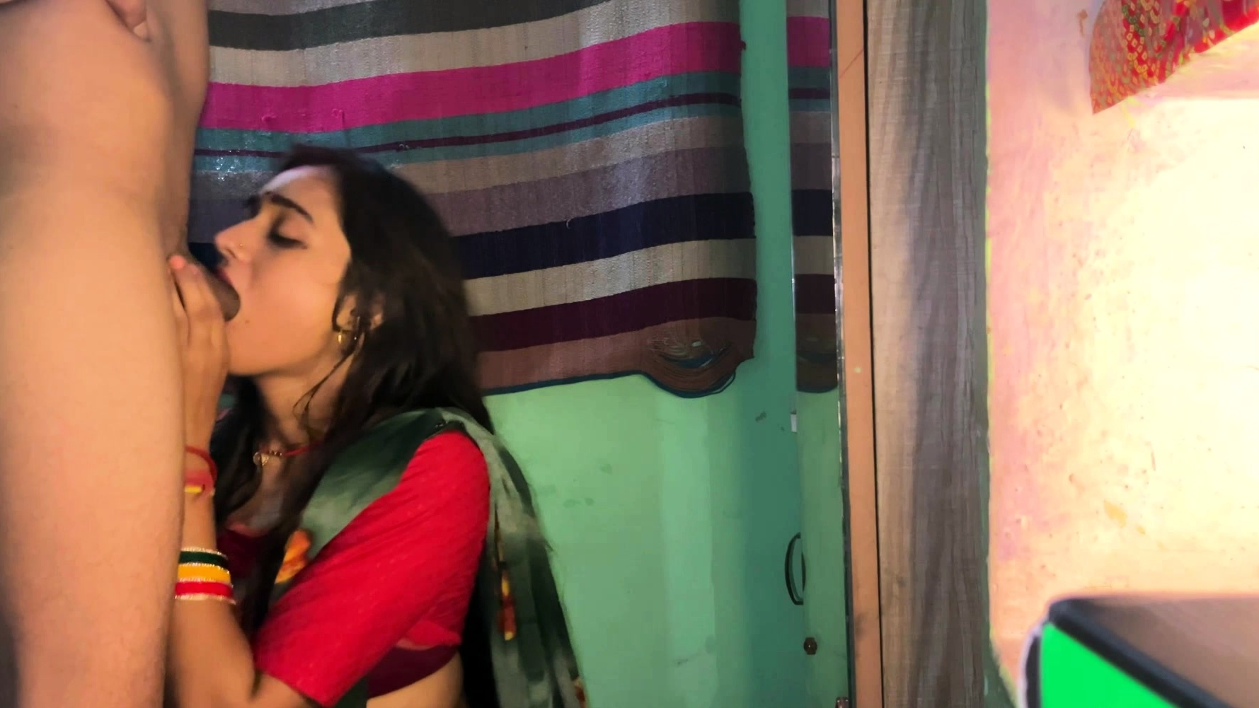 Beautiful Indian Wife Deep Throat Blowjob