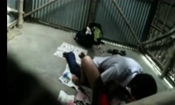 Indian teacher and student outdoor sex