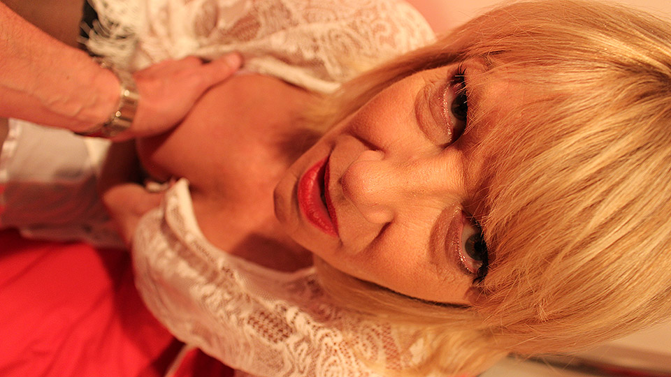 Naughty British housewife Amy sucking in POV style
