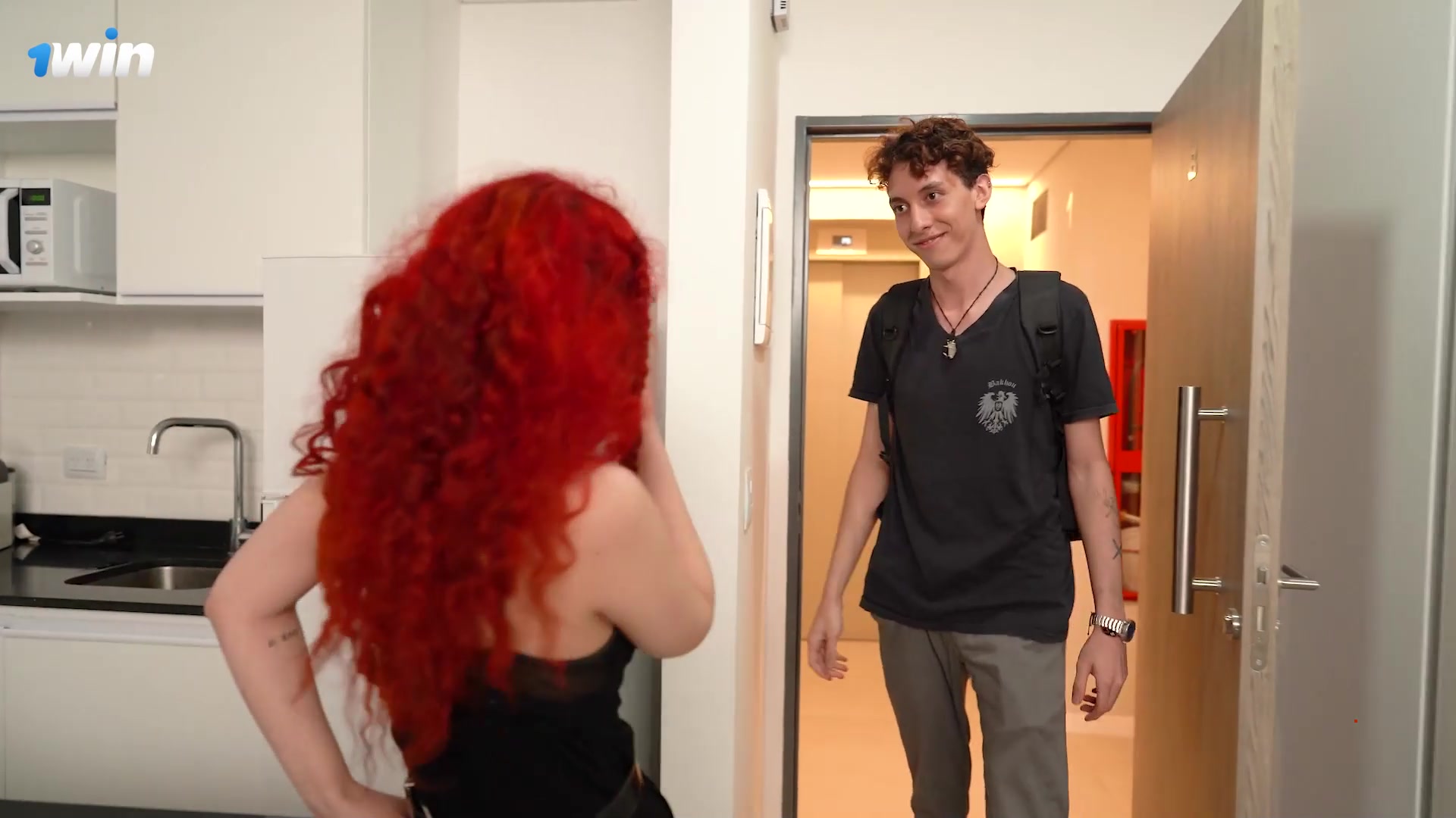 Caught my wifey cheating with the refrigerator guy, now she's getting her filthy