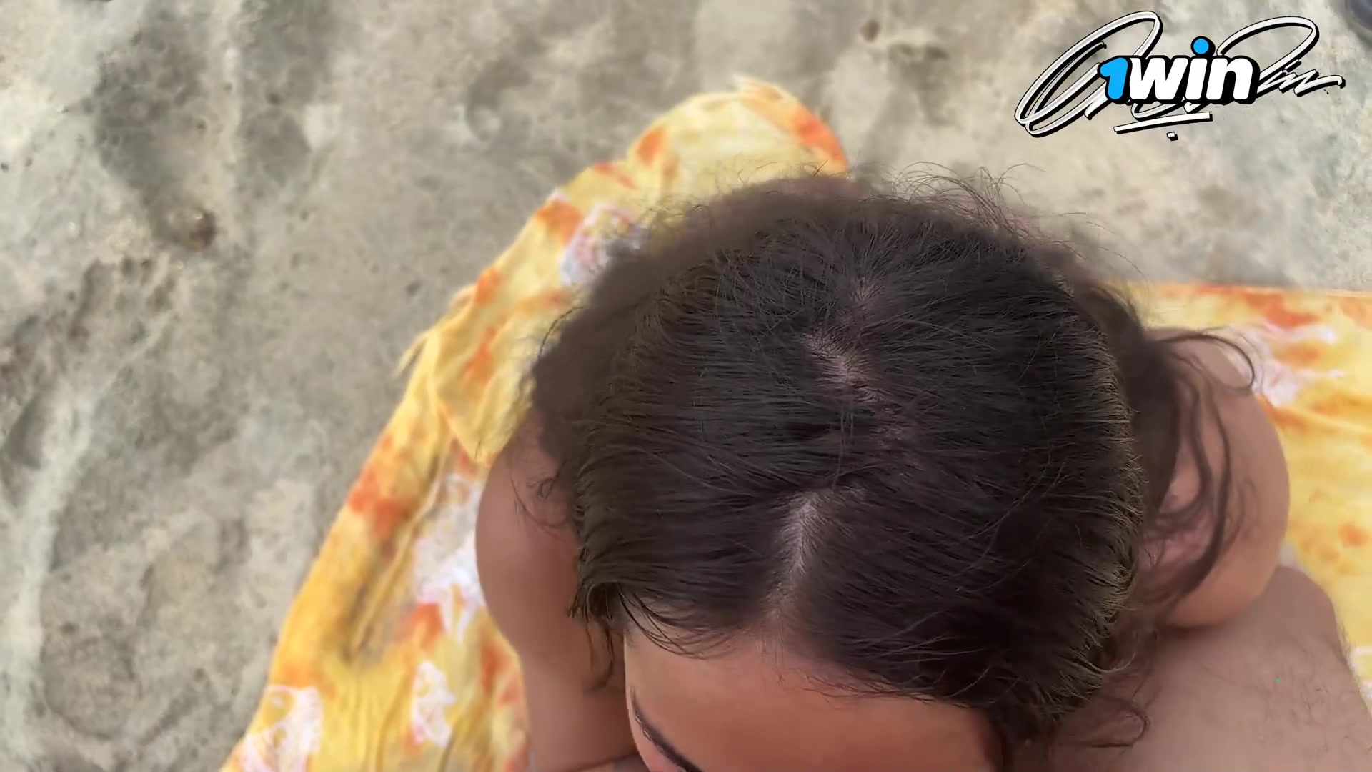 Public fuck-fest with inexperienced duo on beach - muddy blowage and spunk in gu