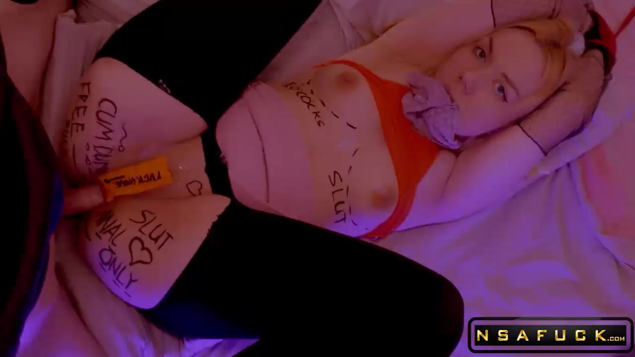 Tied Up Girlfriends Asshole Used as Party Toy Estie Kays Wild Night