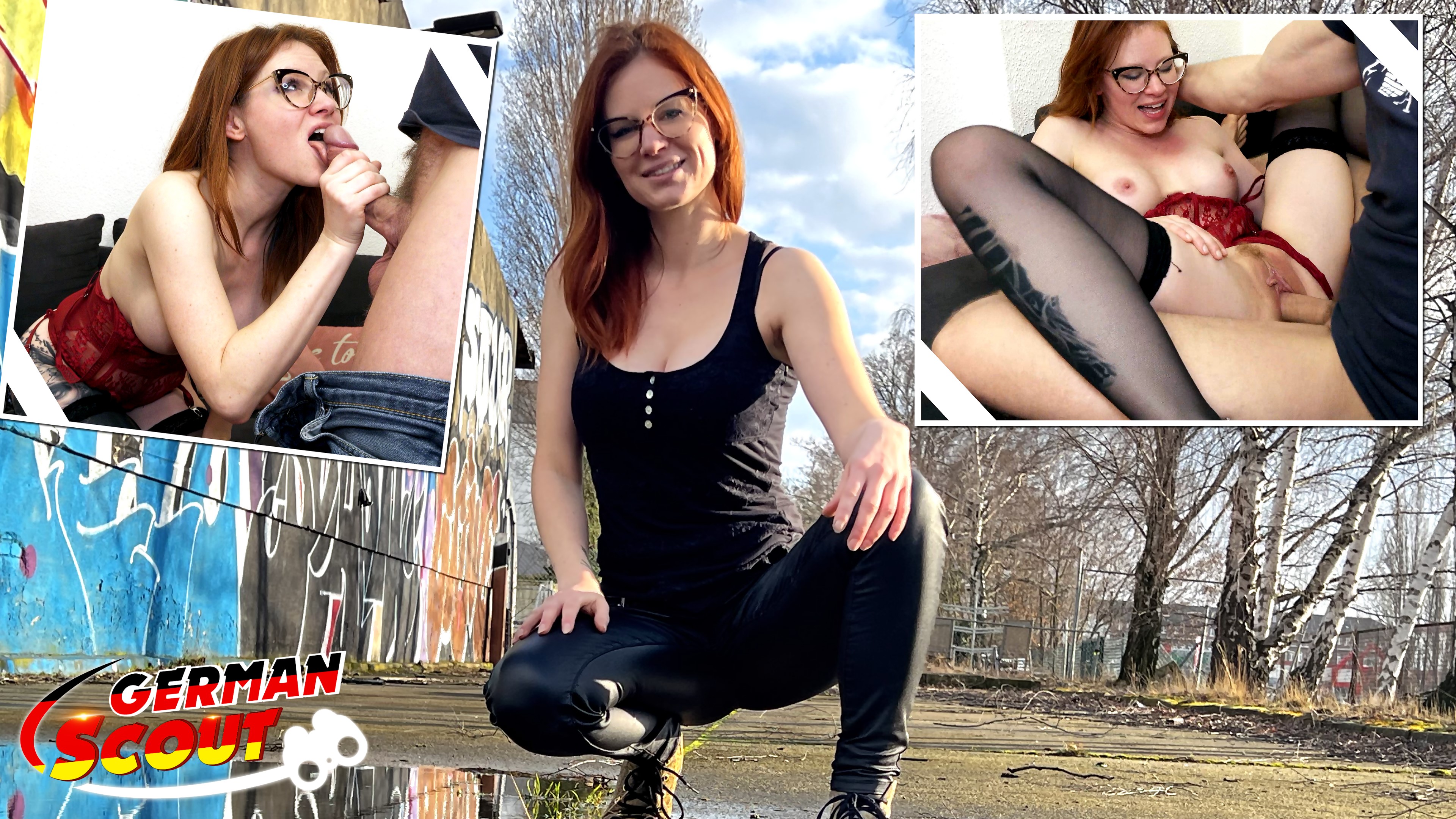 GERMAN SCOUT - Redhead MILF Mona