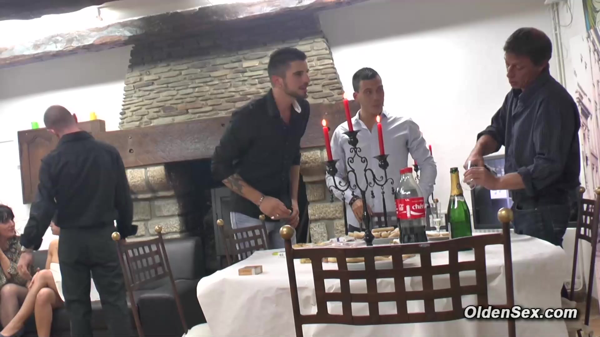 Dinner and amateur group swinger sex with mature ladies