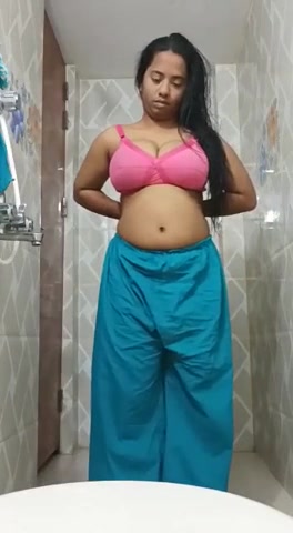 Tamil Girl Recording Herself While Changing Clothes In Bathroom