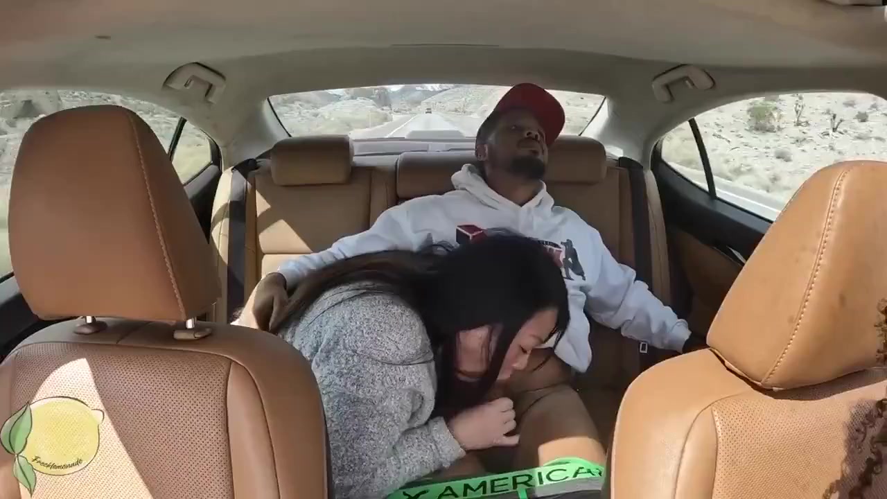 Thicc Asian Botch Sucks & Fucks BBC WHile Her Frends Drives The Car They Are All IN