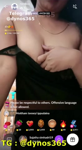 Telugu Aunty Sujatha Boobs Show.