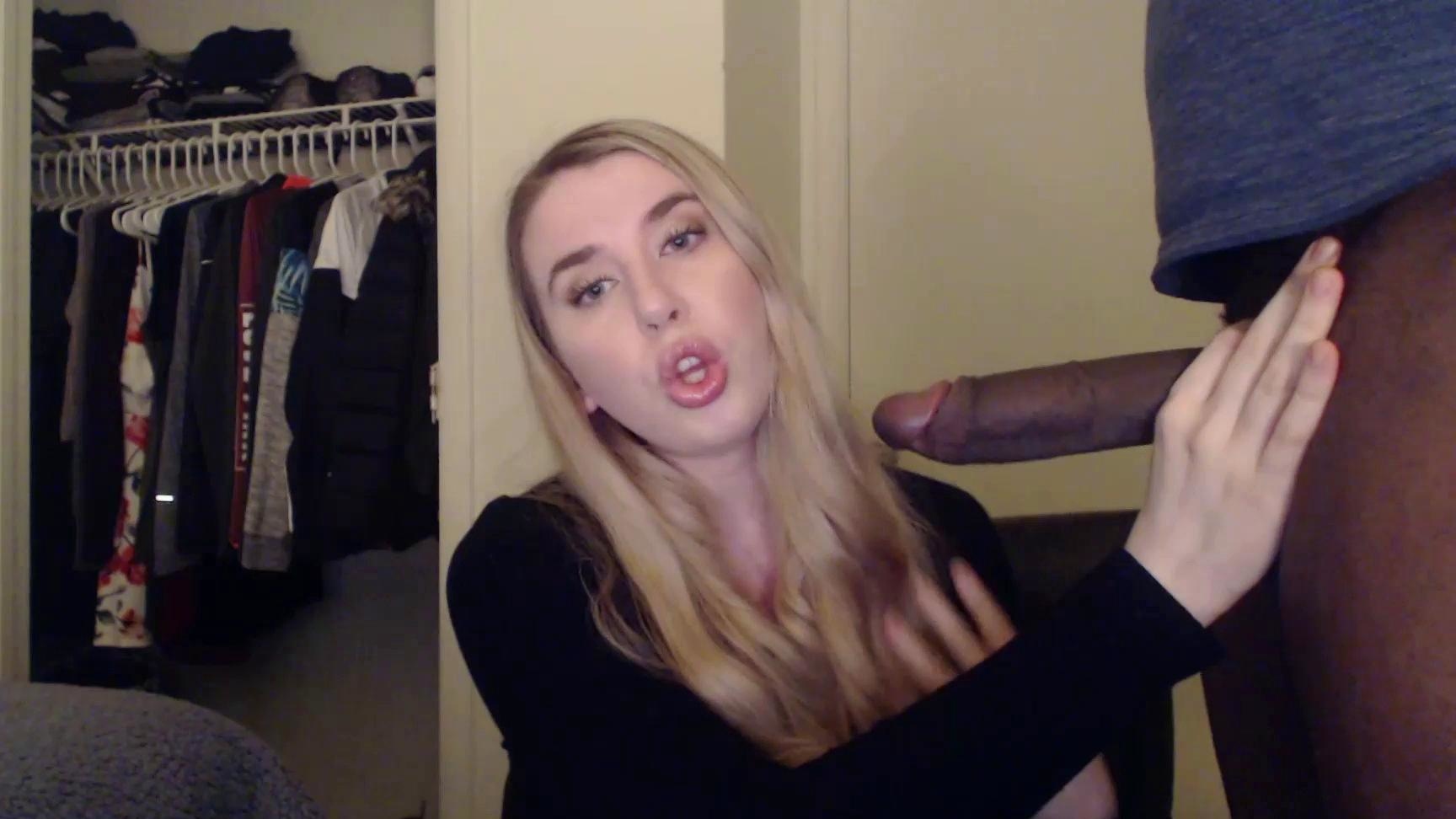 Blonde teen loves his big cock
