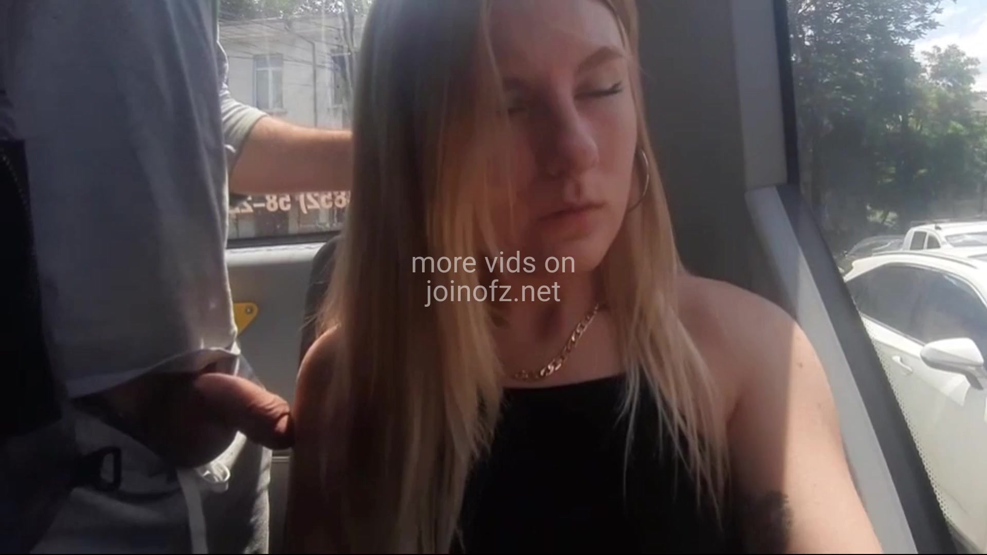 Rubbing Bare Dick On Scared Girl Shoulder