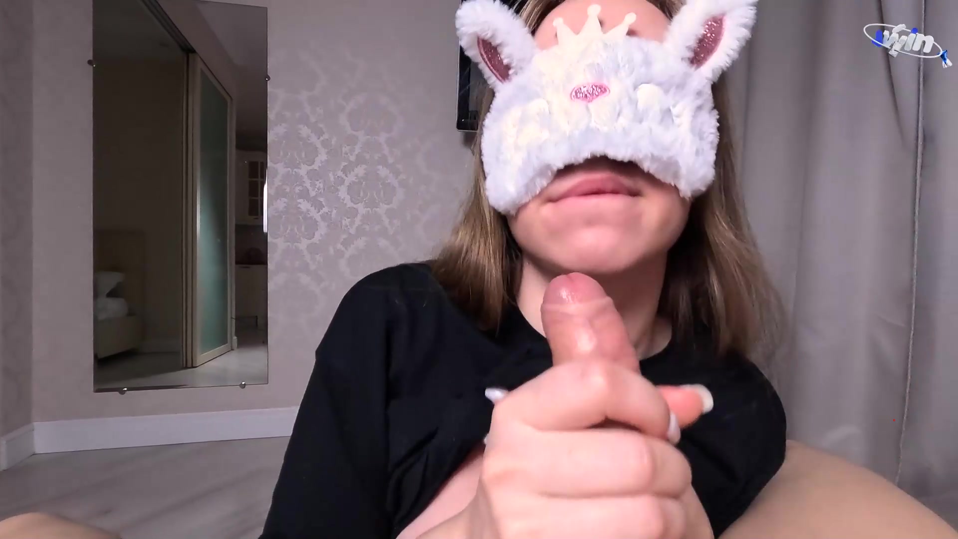 Horny Russian slim gal skims my penis like a skipping cable - also known as grea