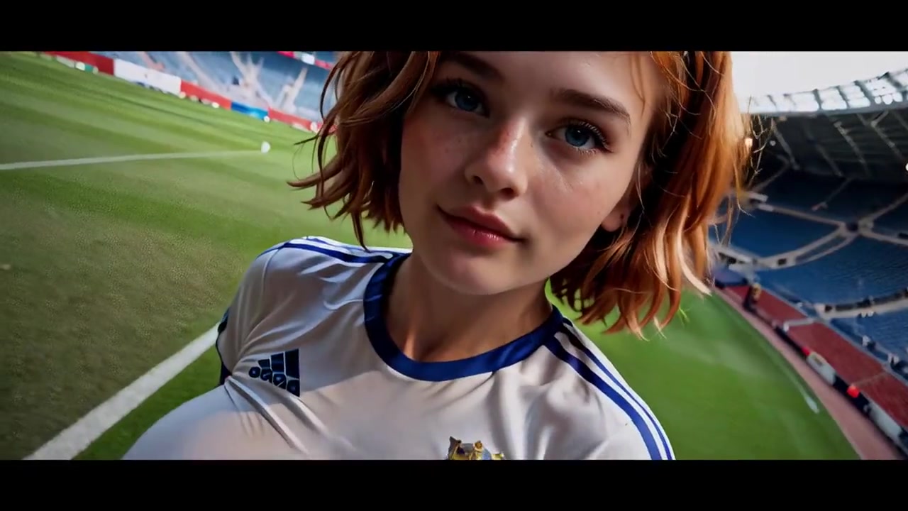AI Redhead Football Cheerleader Gangbanged In Locker Room
