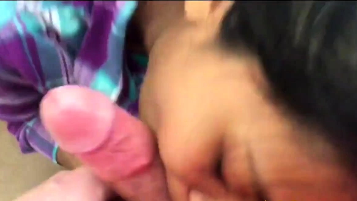 Indonesian Maid Sucks White Cock