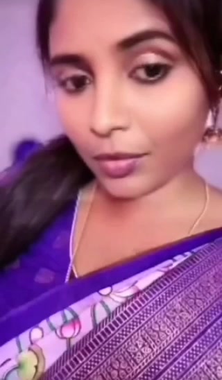 Gouthami reddy manthena in blue saree & showing her bra and milky boobs video