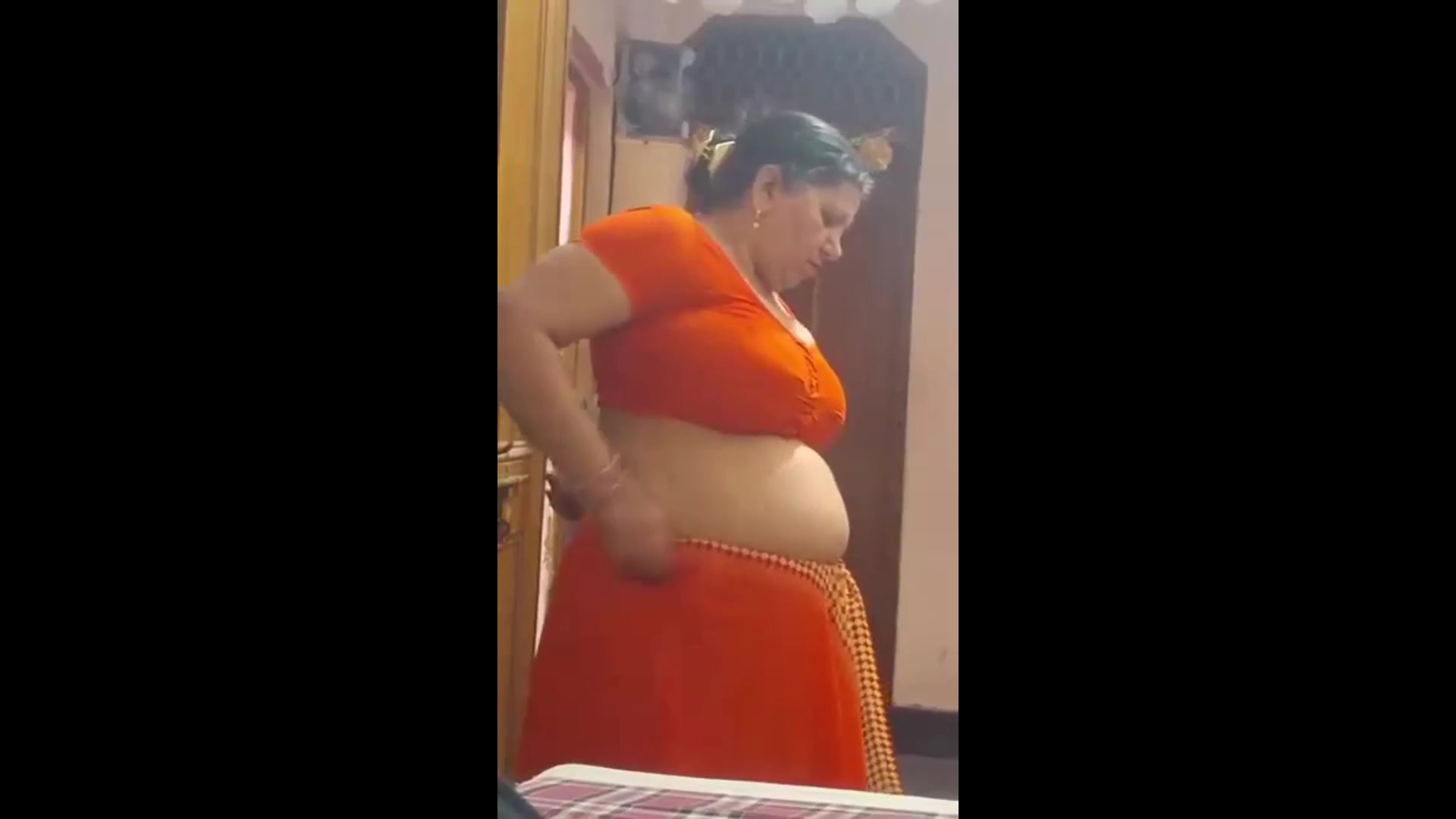 big tits milf changing Her Dress Captured By husband
