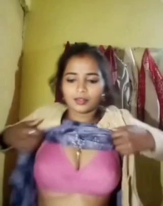 Gouthami reddy manthena showing pink bra and Big milky boobs in bedroom video