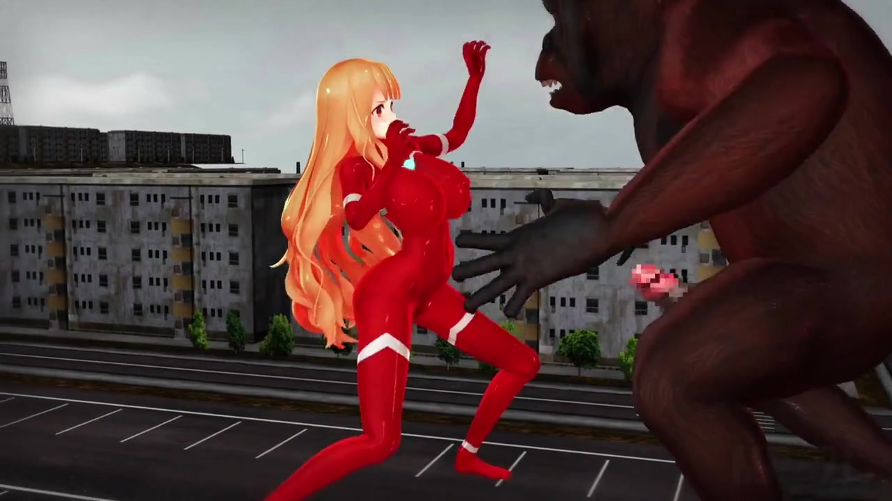 Super Heroine Vs Giant Ape