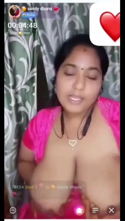 Tamil Sandy Dhana Chamet Live Boobs Show