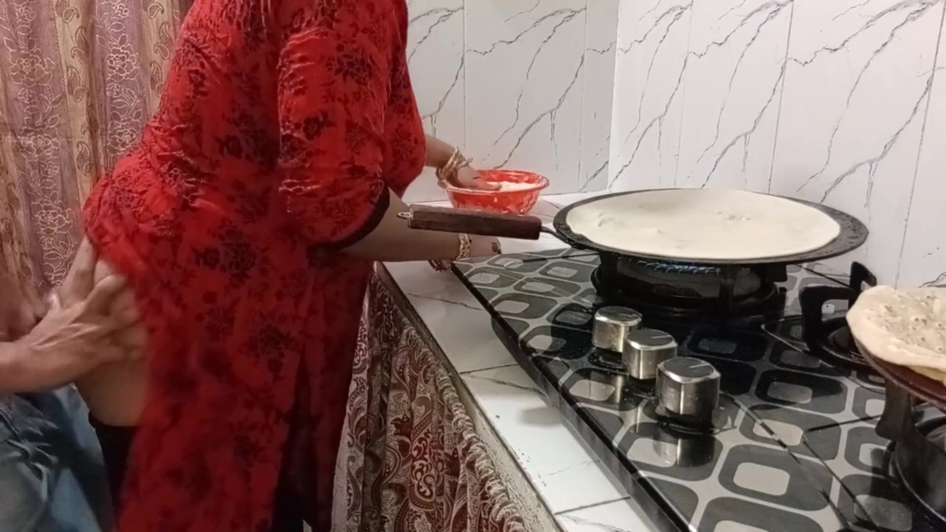 106 Indian Stepmom In Cooking Kitchen