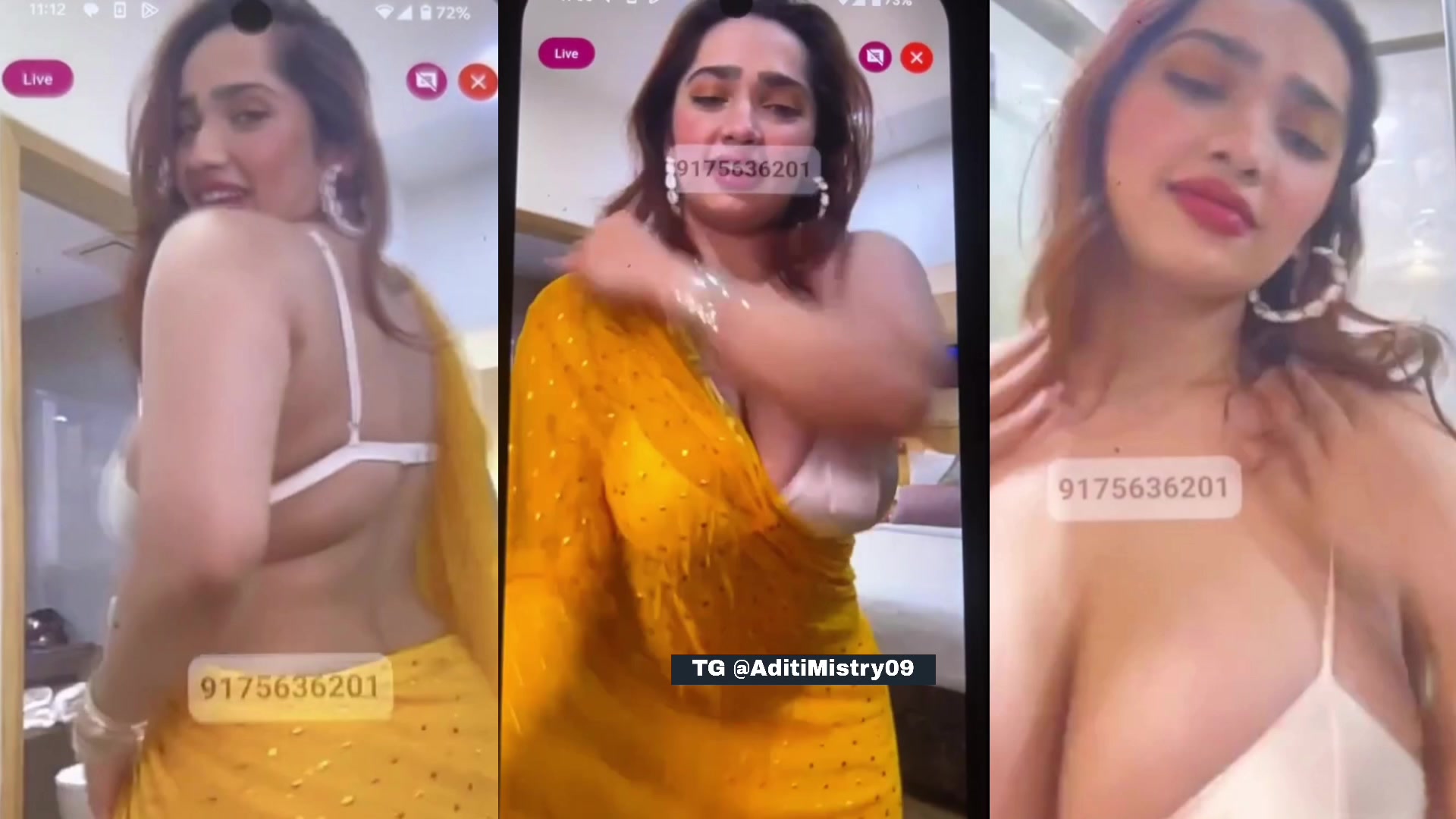 Aditi Mistry New Exclusive Live Show Nude Showing Big Boobs Tg @AditiMistry09