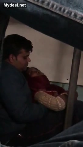 Hindi PublicPlace Indian Couple Caught In A Train