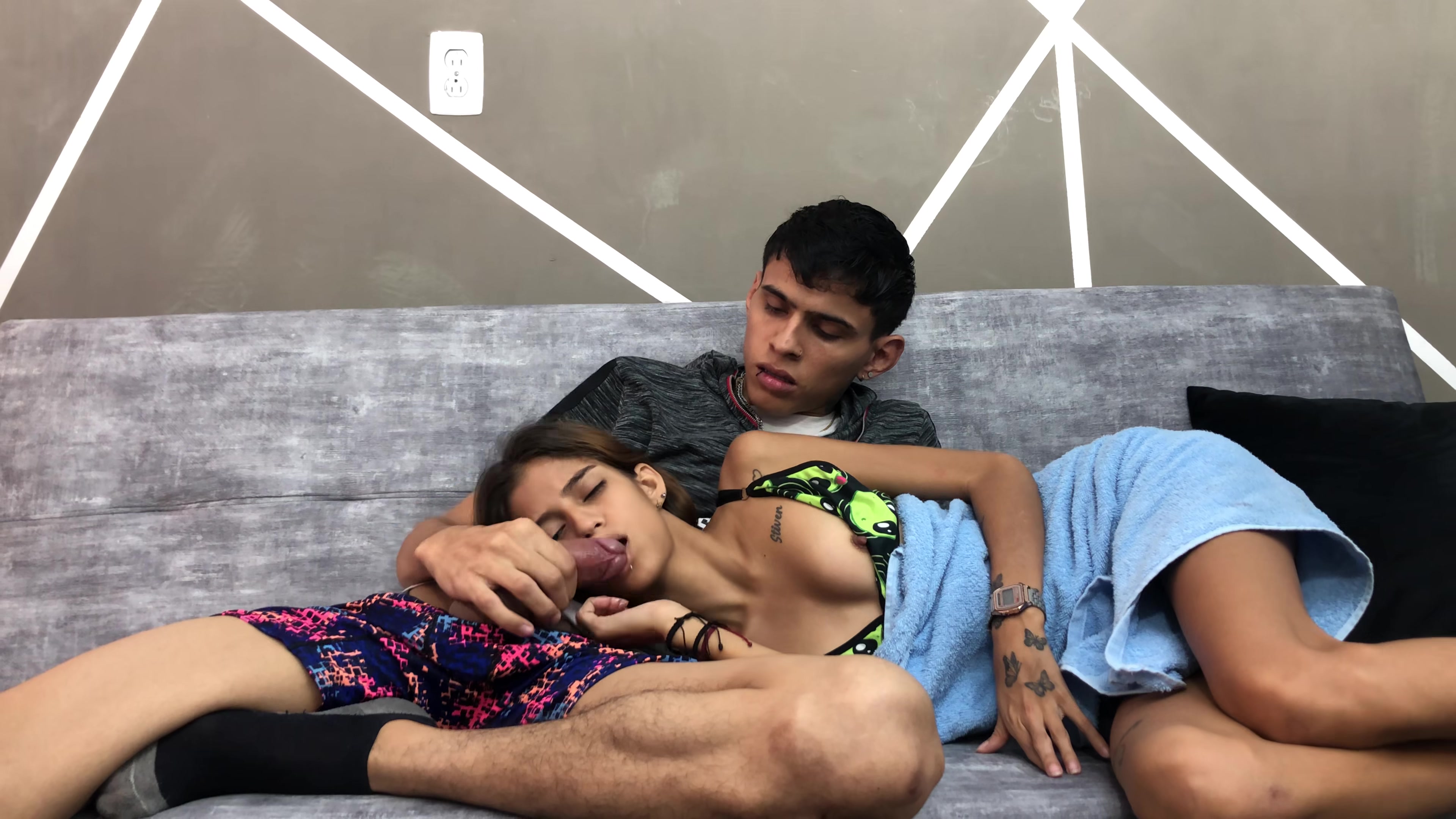 My Sexy Stepsister To Watch A Movie And I Take The Fuck Her