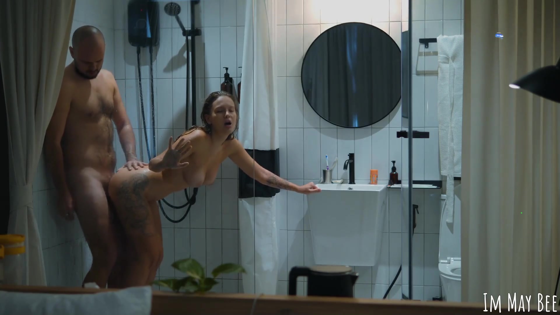 Real duo shower and fuck, jism on face, ample jugs and backside - best XXX!