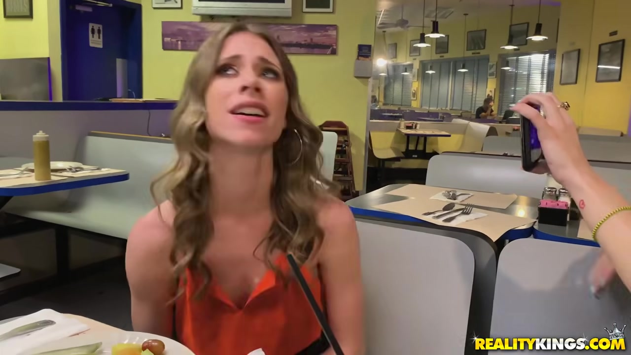 Big Cocked Waiter Fucks Anya Olsen In The Restaurant's Toilet