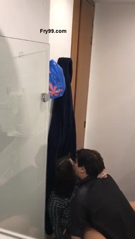 Couple Having Sex In The Toilet At The Party