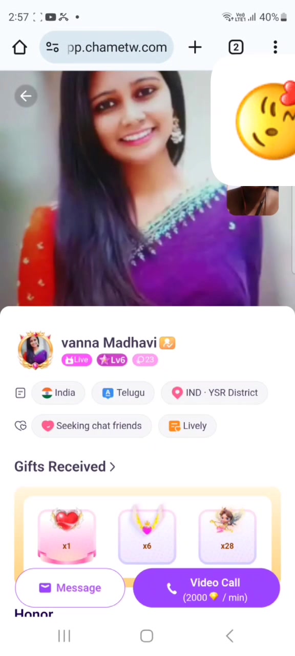 Vanna madhavi Chamet nude show