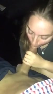 Sexy Annoyed Girlfriend Gives A Wonderful Sloppy Blowjob In Car