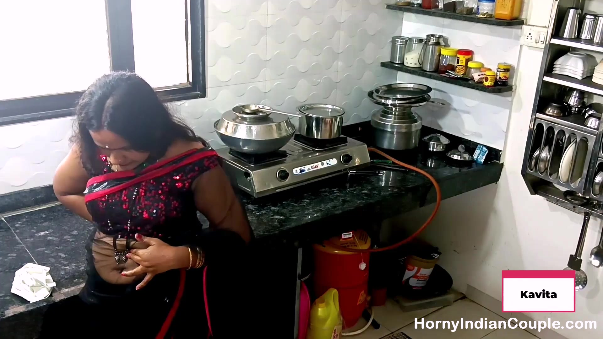 Indian Couple Oral Sex And Hard Pussy Fucking In Kitchen