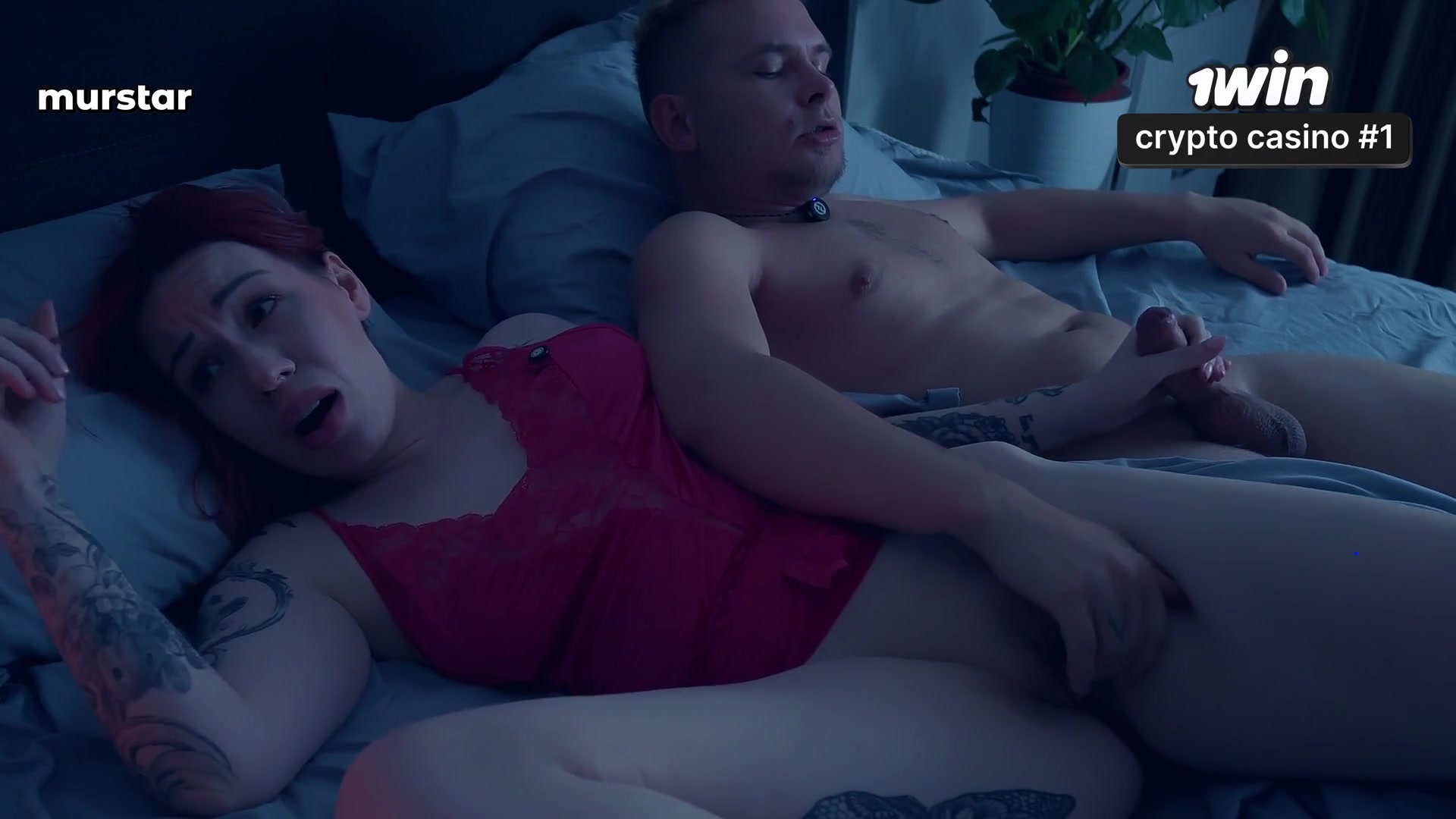 Step mom shares sofa with step friend after fight - pure taboo family desire spu