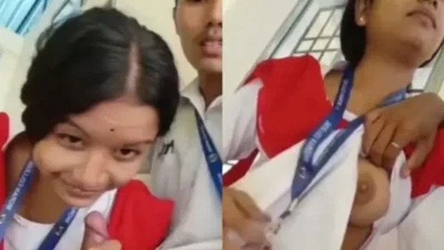 Assamese Teen School Couple Kissing Dick Sucking and Boobs Show MMS