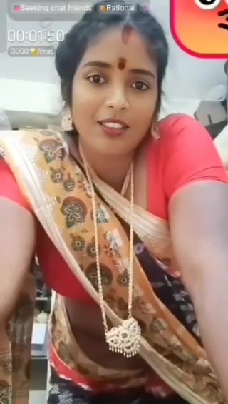 Gouthami reddy manthena removing Hot Saree blue bra & showing nude milky boobs