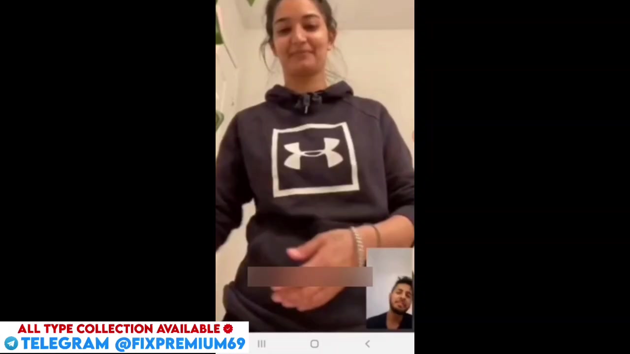 Slutty Babe in Hoodie Strips Naked Teasing to Boobs on Video Call