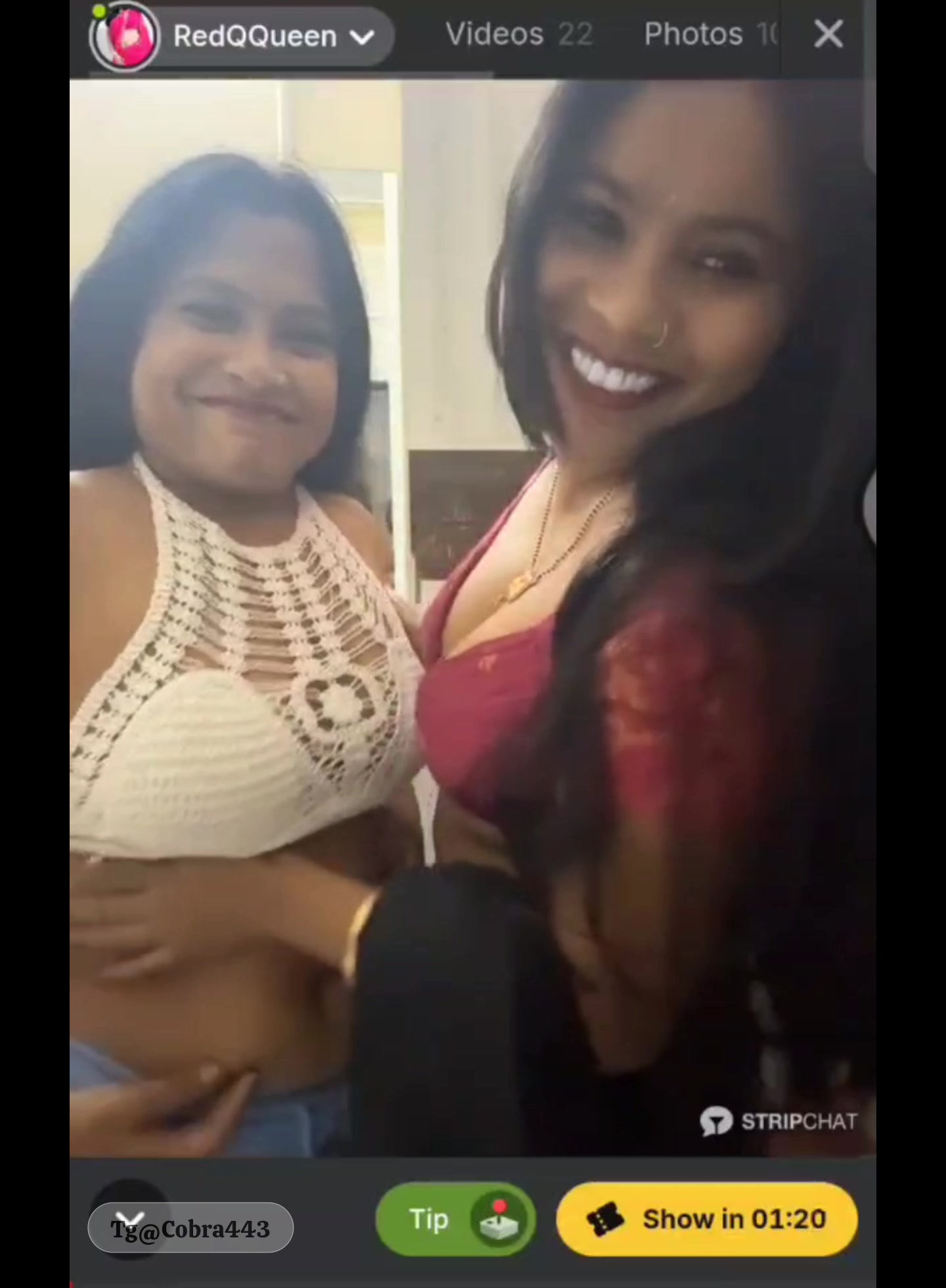 RedQQueen Lesbians show full in tg@Cobra443