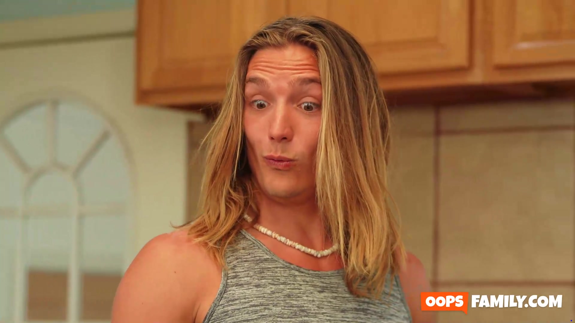 After a long phone call, Ashley Alexander returned to the kitchen and found her stepbrother engrossed in the hottest xxx porn she had ever seen!