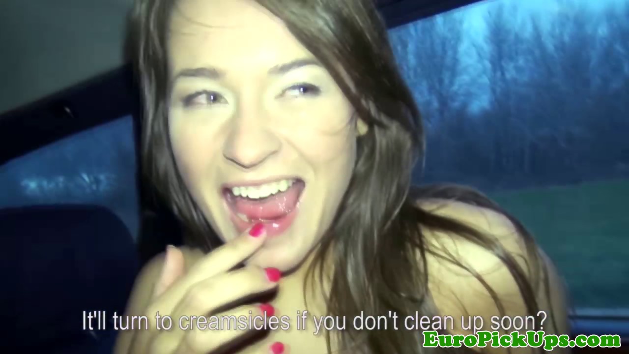 Russian amateur picked up and fucked in public