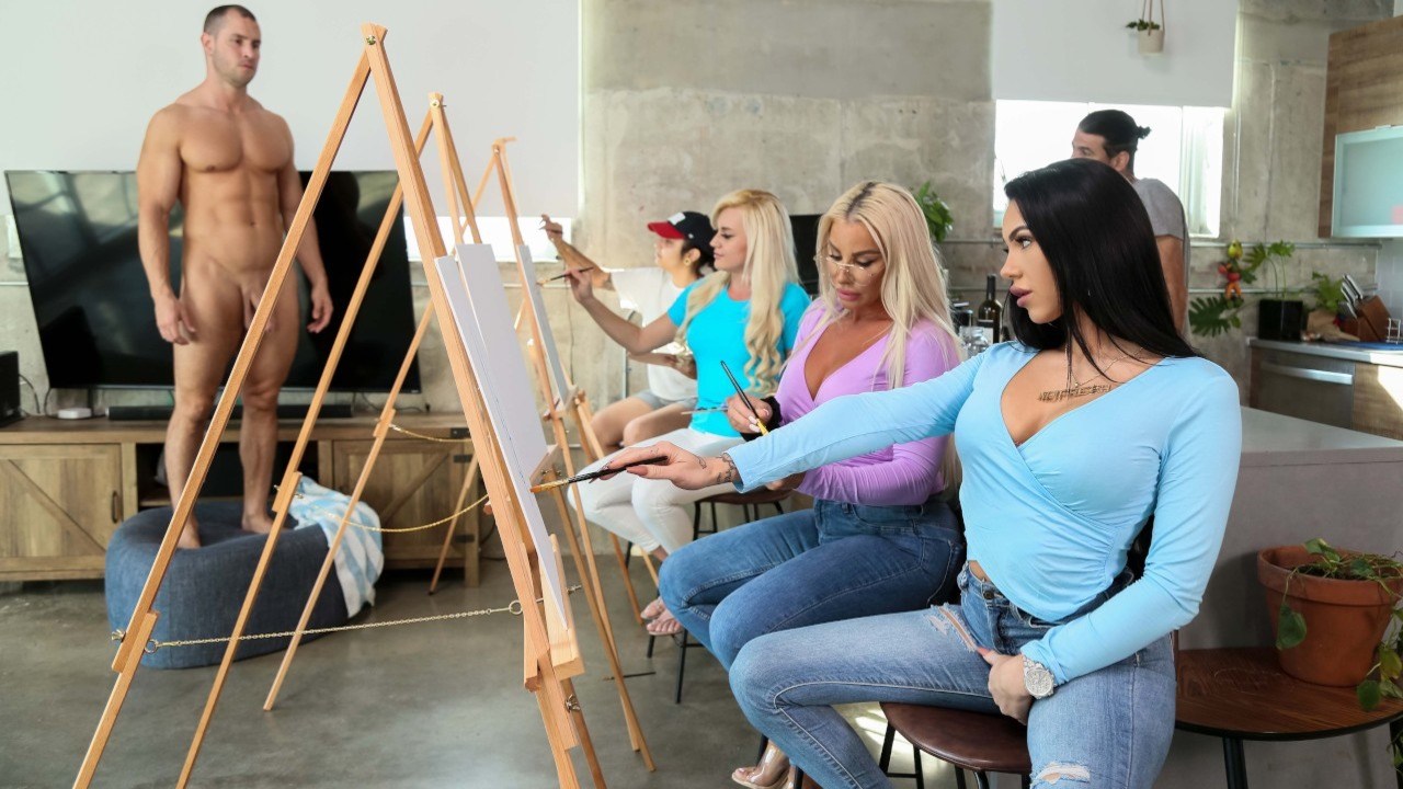 Brazzers: Sip And Paint And Suck Cock on XPORN