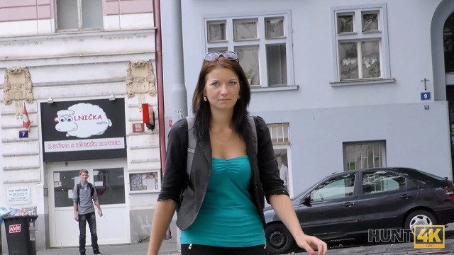 HUNT4K. Euro lassie is ready to undress and make love to stranger