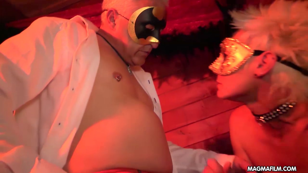 German chicks at a party having a sexy time in groups