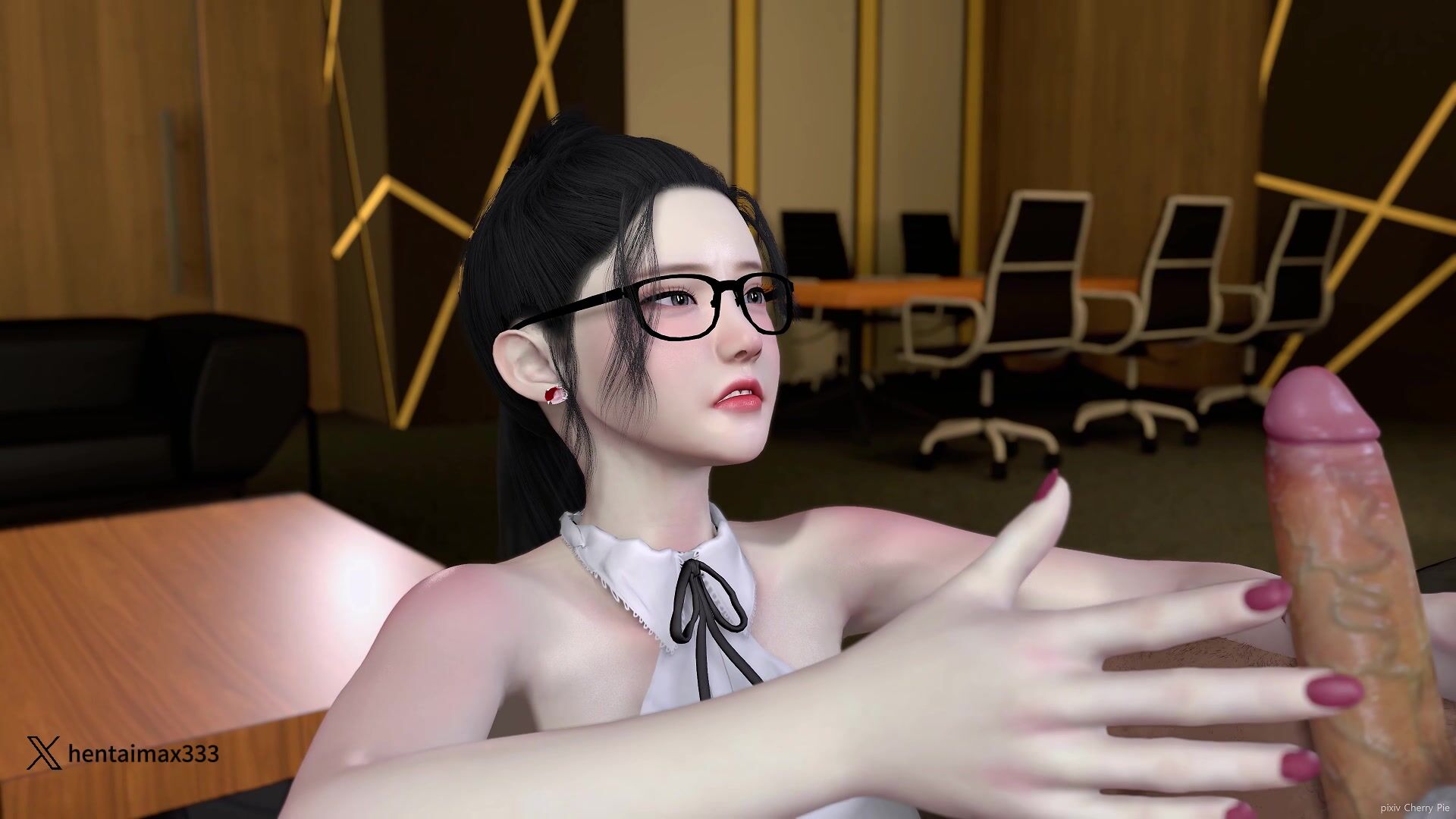 office blowjob  -hentai anime