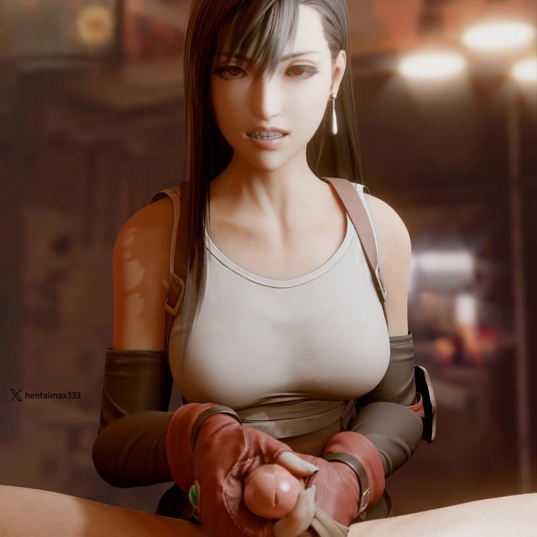 Tifa play  -hentai anime